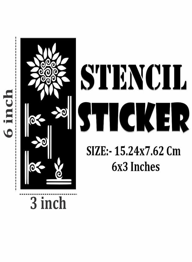 Komstec Safe for Skin Mehndi Stencil Stickers with Fun Patterns for Girls, Boys, and Adults - Image 4